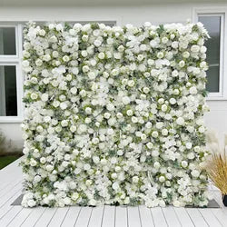 New Arrival Romantic Modern Detachable Artificial Flower Wall Wedding Decoration Backdrop - 2ft x 8ft / 5D roses+Peony+Orchid