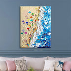 New Design Strong Effect Beach Painting Is Suitable for Home Decoration Palette Knife Coating