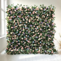 High-Quality Craftsmanship Realistic Skin-Safe Artificial Flower Wall for Wedding Events