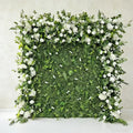 GNW Green Flower Wall Backdrop 8ftx8ft Roll up Green Wall Decor Artificial Plant Wall Wedding Backdrop
