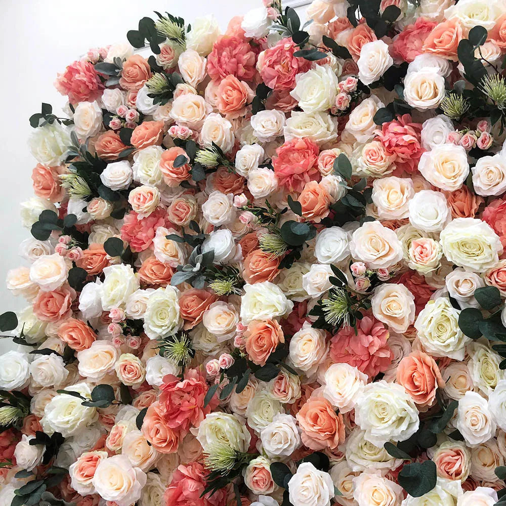 Best Selling Modern Classic 3D Daisy Silk Artificial Flower Wall Backdrop with Customizable Size Color for Wedding Events Carton