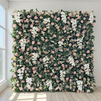 Wholesale New Materials Like Eco-Friendly Artificial Flower Wall for Wedding Decoration