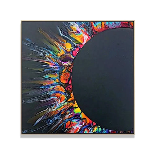 3D Oil Painting Canvas Abstract Wall Art Hand Made Oil Palette Knife Painting on Canvas Modern Art