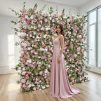 Wholesale Customization Service for Personalized Silk Flower Panel Wedding Decoration Modern Classic Style Carton Packing