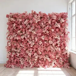 2025 New Customization Modern Style UV-Resistant Artificial Flower Wall Backdrop for Wedding Reception