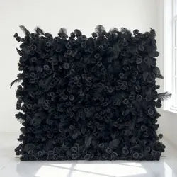 New in 2025 High Quality Modern Classic Rollable 5D Rose Silk Artificial Flower Wall Carton Packed for Wedding Decoration