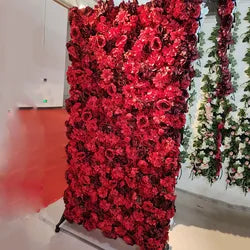8ft*8ft Flower Wall for Wedding Glowers 3D Artificial Backdrop Flower Wall