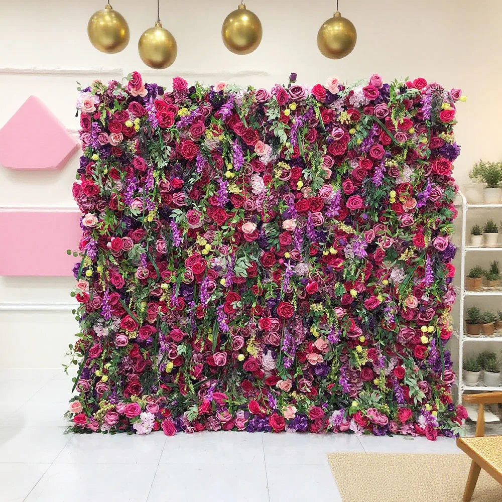 New Arrival Premium Hydrangea Artificial Flower Wall for Modern Wedding Decoration Backdrop