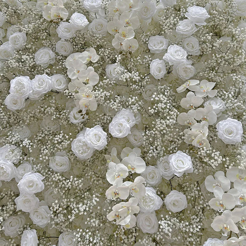 New Design Premium Faux Flower Wall for Luxury Wedding Decoration and Photo Studios