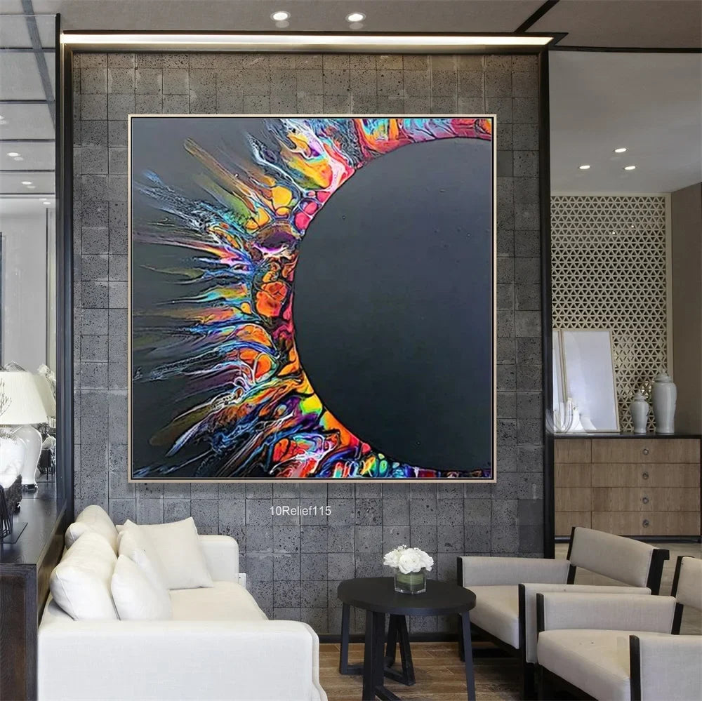 3D Oil Painting Canvas Abstract Wall Art Hand Made Oil Palette Knife Painting on Canvas Modern Art