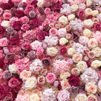 GNW Wholesale Wedding Flower Wall Decoration Red Rose Silk Roll up Artificial Flower Wall Backdrop 8ftx8ft