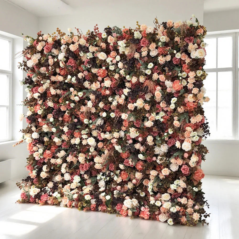 Special Offer Explosive Models Realistic Artificial Flower Wall for Wedding Decoration Low Price