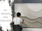 Hospitality and Fit-out Projects Modern Wall Decor Handmade Canvas Acrylic Abstract Wall Art 3D Textured Animal Paintings