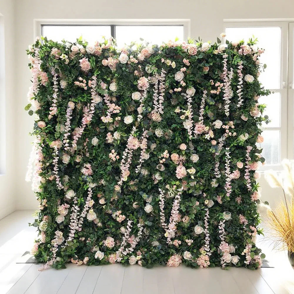 Made-to-order Modern Classic Faux Artificial Flower Wall in Carton for Exclusive Wedding Decoration Themes