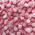 GNW Flower Wall 8ft X 8ft Silk 3D Flowers Wall Backdrop Roll up Roses Long-Lasting Wall Panel Background