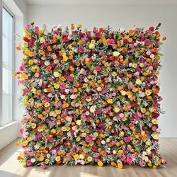 Direct Sales Factory Wholesale Modern Classic Durable Silk Flower Wall Carton Packed for Wedding and Event Decoration