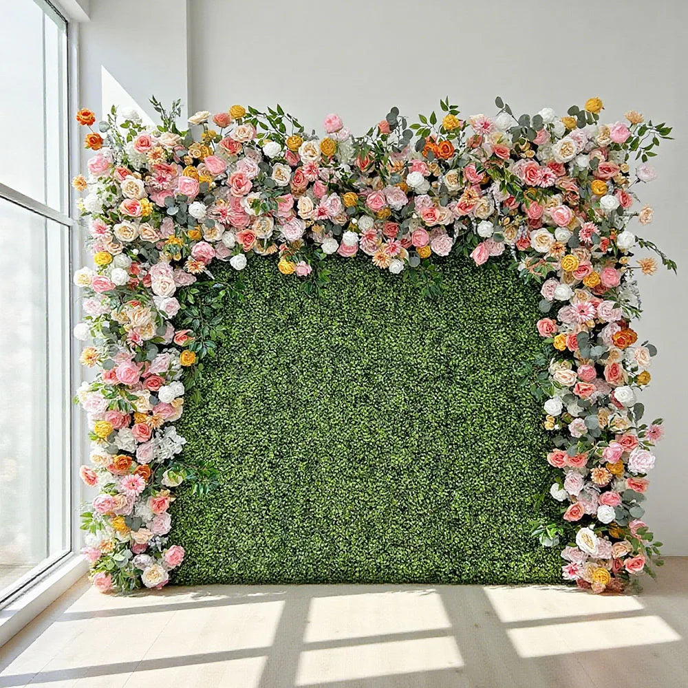 Best Price Wholesale Modern Classic Artificial Flower Wall for Wedding Decoration Customized Size & Color Carton Packed