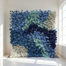2025 Hot Sale New Design Premium Realistic Artificial Flower Wall for Wedding Decoration