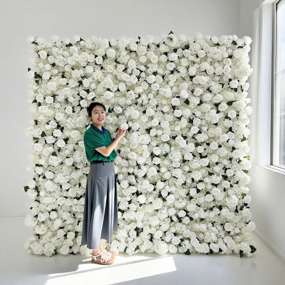 Flash Sale Today Only Premium Modern Romantic New Arrival Artificial Flower Wall for Wedding Decoration Low Price