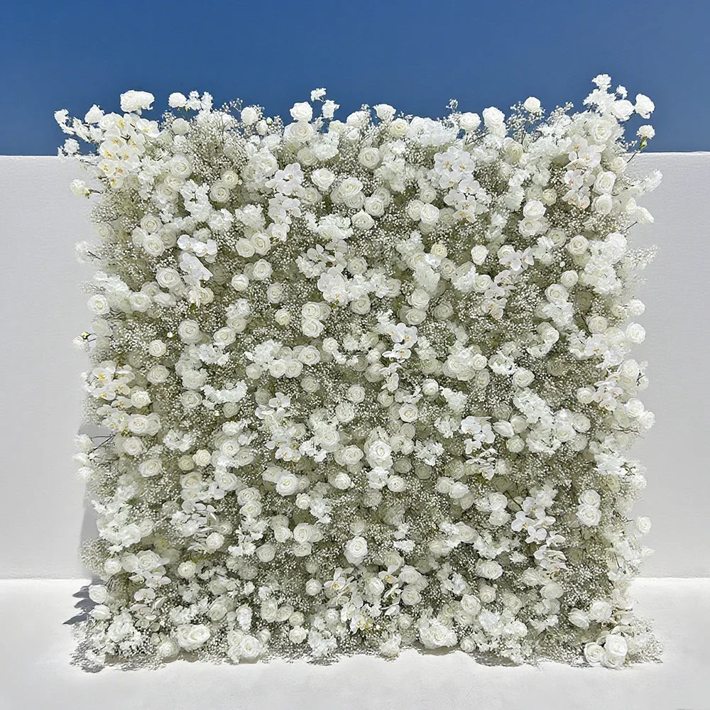 New Design Premium Faux Flower Wall for Luxury Wedding Decoration and Photo Studios
