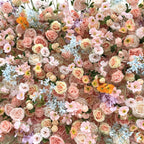 New Trend 2025 Eco-Friendly Biodegradable Artificial Flower Wall for Sustainable Wedding Decor
