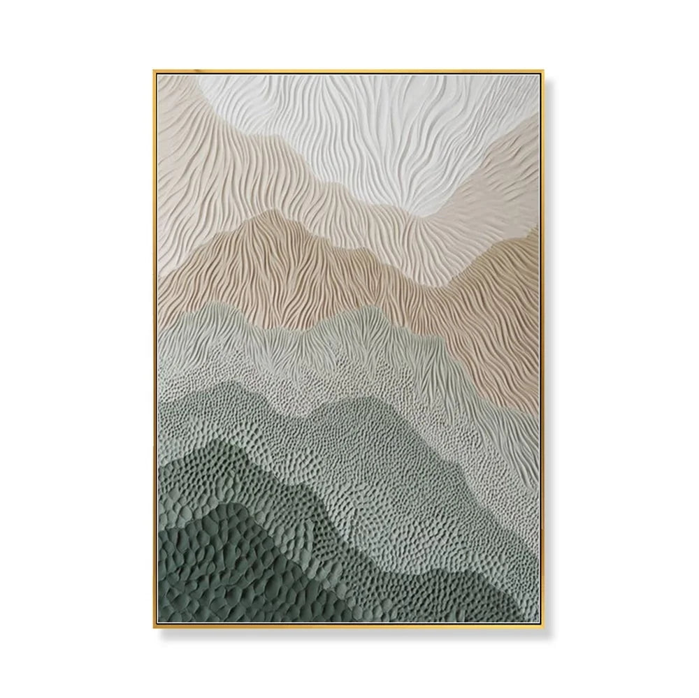 Eager Art Hand Palette Landscape Painting Abstract 3D Thick Texture Wall Art Decor Relief Artwork Paintings on Canvas