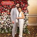 Customizable Modern Classic Realistic Artificial Flower Wall Backdrop for Wedding Baby Shower Party Decoration Carton Packed