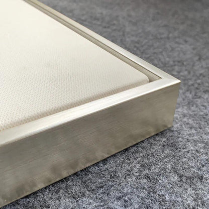 Sundown Quarter: Textured Geometric Abstract Cityscape Painting for Modern Wall Decor