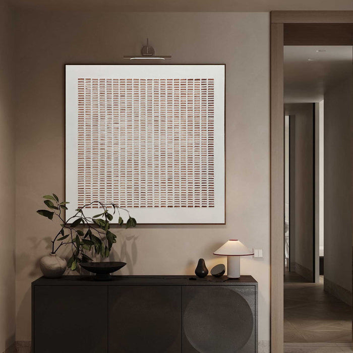 Linear Rhythm: A Minimalist Geometric Wall Art for Office Decor
