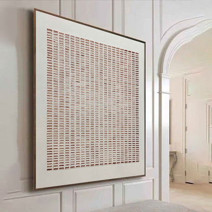 Linear Rhythm: A Minimalist Geometric Wall Art for Office Decor