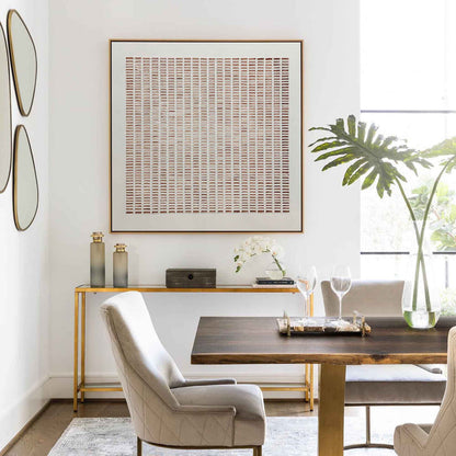 Linear Rhythm: A Minimalist Geometric Wall Art for Office Decor